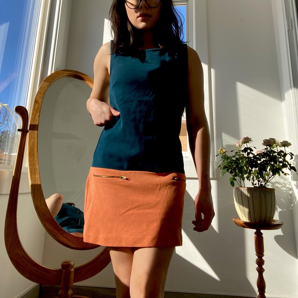 VINTAGE ZARA colour block dress
